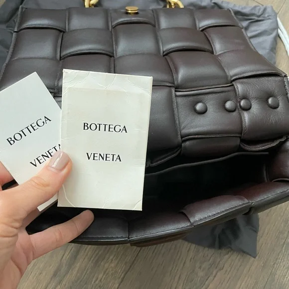 Bottega Veneta Dark Brown Padded Leather Cassette Chain Bag $5500 - Picture 5 of 5
